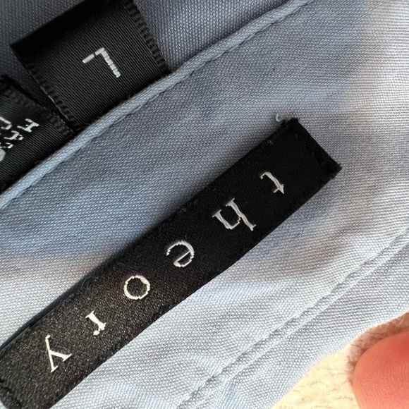 3. Theory Blue Blouse - Picture 12 of 14